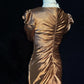 Elegant Prom Dress V-neck Pleated Floor Length Evening Dress Gala Dress Business Dinner Dress D2305
