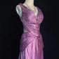 Elegant Prom Dress V-neck Pleated Long Evening Dress Business Dinner Dress Gala Dress D2308