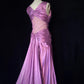 Elegant Prom Dress V-neck Pleated Long Evening Dress Business Dinner Dress Gala Dress D2308