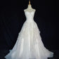 Elegant Wedding Dress Spaghetti Straps Tiered Ruffle Wedding Dress Evening Dress Gala Dress  D2309