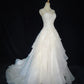 Elegant Wedding Dress Spaghetti Straps Tiered Ruffle Wedding Dress Evening Dress Gala Dress  D2309