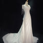 Elegant Wedding Dress Asymmetrical Neck Pleated Wedding Dress Evening Dress Gala Dress Prom Dress D2310
