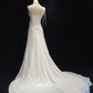 Elegant Wedding Dress Asymmetrical Neck Pleated Wedding Dress Evening Dress Gala Dress Prom Dress D2310