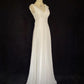 Charming Wedding Dress V-neck Pleated Backless Wedding Dress Gala Dress Prom Dress D2313