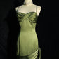 Pretty Prom Dress Spaghetti Straps Pleated Evening Dress Gala Dress Business Dinner Dress D2314