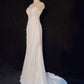 Charming Prom Dress Crew Neck Beading Pleated Floor Length Business Dinner Dress Evening Dress Gala Dress D2317