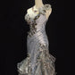 Beauty Prom Dress One Shoulder Tulle Ruffle Gala Dress Evening Dress Business Dinner Dress   D2324