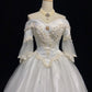 Elegant Wedding Dress Sweetheart Neck Pearl Gala Dress Evening Dress Birthday Outfits Ball Gown D2326