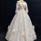 Elegant Wedding Dress Sweetheart Neck Pearl Gala Dress Evening Dress Birthday Outfits Ball Gown D2326
