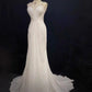 Elegant Prom Dress White Pleated Crystal Prom Gown Evening Dress Gala Dress Business Dinner Dress   D2347