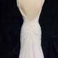 Elegant Prom Dress White Pleated Crystal Prom Gown Evening Dress Gala Dress Business Dinner Dress   D2347