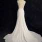 Elegant Prom Dress White Pleated Crystal Prom Gown Evening Dress Gala Dress Business Dinner Dress   D2347
