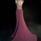 Gorgeous Prom Dress Spaghetti Straps Pleated Train Prom Gown Evening Dress Gala Dress Business Dinner Dress   D2348