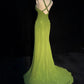 Charming Prom Dress Spaghetti Straps Pleated Backless Prom Gown Gala Dress Business Dinner Dress Evening Dress   D2350