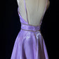 Elegant Prom Dress A Line V-neck Backless Crystal Prom Gown Gala Dress Business Dinner Dress Evening Dress  D2356