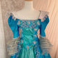 Elegant Ball Gown Square Neck Long Sleeves Ruffle Flower Prom Gown Evening Dress Gala Dress Princess Dress D2361
