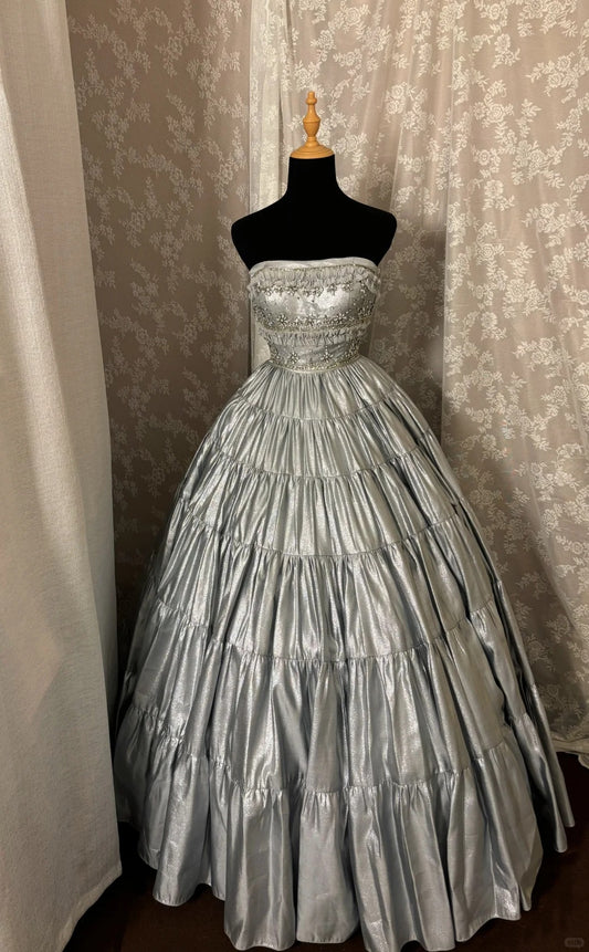 Beauty Ball Gown Strapless Pleated Prom Gown Evening Dress Sweet 16 Dress Princess Dress D2362