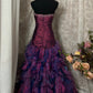 Sexy Prom Dress Strapless Ruffle Mermaid Prom Gown Evening Dress Gala Dress Party Dress    D2366
