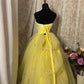 Sweet Ball Gown Strapless Tulle Flower Prom Dress Evening Dress Quinceanera Dress Princess Dress  D2367