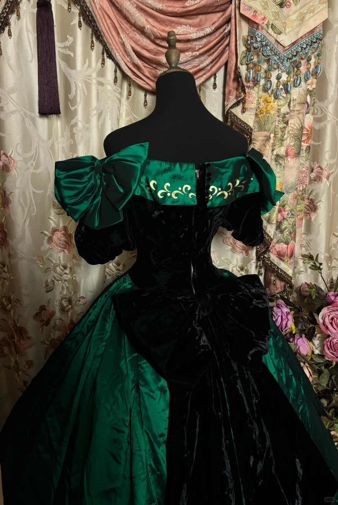Elegant Ball Gown Off Shoulder Print Prom Dress Evening Dress Dancing Dress Princess Dress   D2369