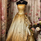 Stunning Prom Dress Strapless Beading Ball Gown Evening Dress Quinceanera Dress     D2372