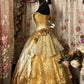 Stunning Prom Dress Strapless Beading Ball Gown Evening Dress Quinceanera Dress     D2372