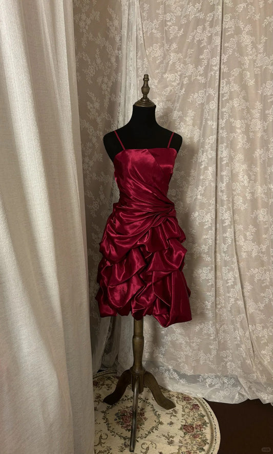 Elegant Prom Dress Spaghetti Straps Short Prom Dress Evening Dress Cocktail Dress  D2373