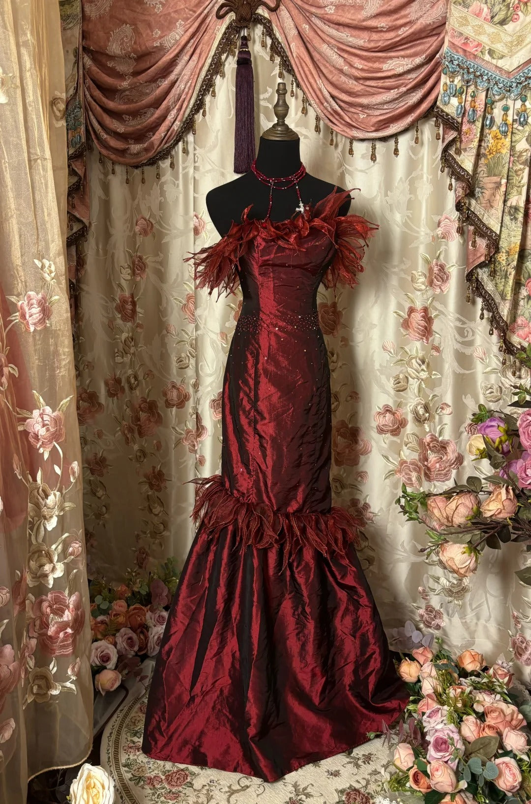 Robe de bal longue bustier, jolie robe de soirée, robe de gala, robe de dîner d'affaires, D2374