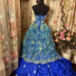 Stunning Prom Dress Strapless Pleated Ball Gown Evening Dress Birthday Dress     D2377