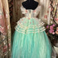 Sweet Prom Dress Off Shoulder Tulle Ball Gown Evening Dress Birthday Dress Quinceanera Dress Princess Dress   D2382