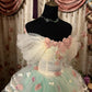 Sweet Prom Dress Off Shoulder Tulle Ball Gown Evening Dress Birthday Dress Quinceanera Dress Princess Dress   D2382