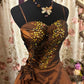 Beauty Prom Dress Spaghetti Straps Pleated Sequins Ball Gown Evening Dress Birthday Dress Quinceanera Dress   D2383