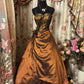 Beauty Prom Dress Spaghetti Straps Pleated Sequins Ball Gown Evening Dress Birthday Dress Quinceanera Dress   D2383
