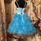 Sweet Homecoming Dress Spaghetti Straps Tulle Flower Short Prom Dress Evening Dress Birthday Dress Cocktail Dress  D2392