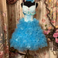 Sweet Homecoming Dress Spaghetti Straps Tulle Flower Short Prom Dress Evening Dress Birthday Dress Cocktail Dress  D2392