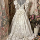 Elegant Wedding Dress Long Sleeves Ruffle Ball Gown Evening Dress Wedding Dress   D2399
