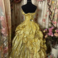 Gorgeous Prom Dress Strapless Pleated Ball Gown Evening Dress Birthday Party Dress  D2404