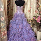 Sweet Prom Dress Spaghetti Straps Ruffle Tiered Evening Dress Dance Dress Birthday Party Dress  D2412