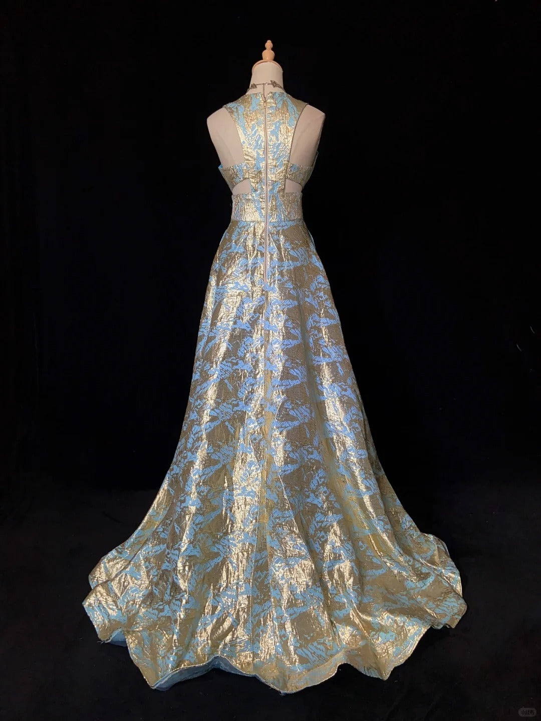Superbe robe de bal à col en V, longueur au sol, robe de soirée, robe de gala, robe de dîner d'affaires D2426