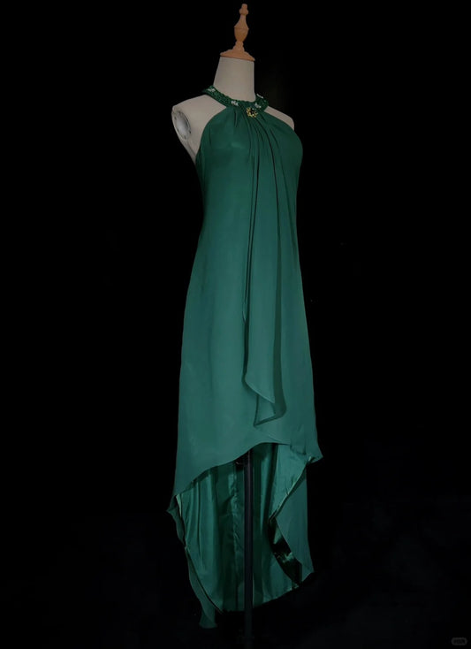 Robe de bal élégante, dos nu, plissée, robe de soirée, robe de gala, robe de dîner d'affaires, D2433