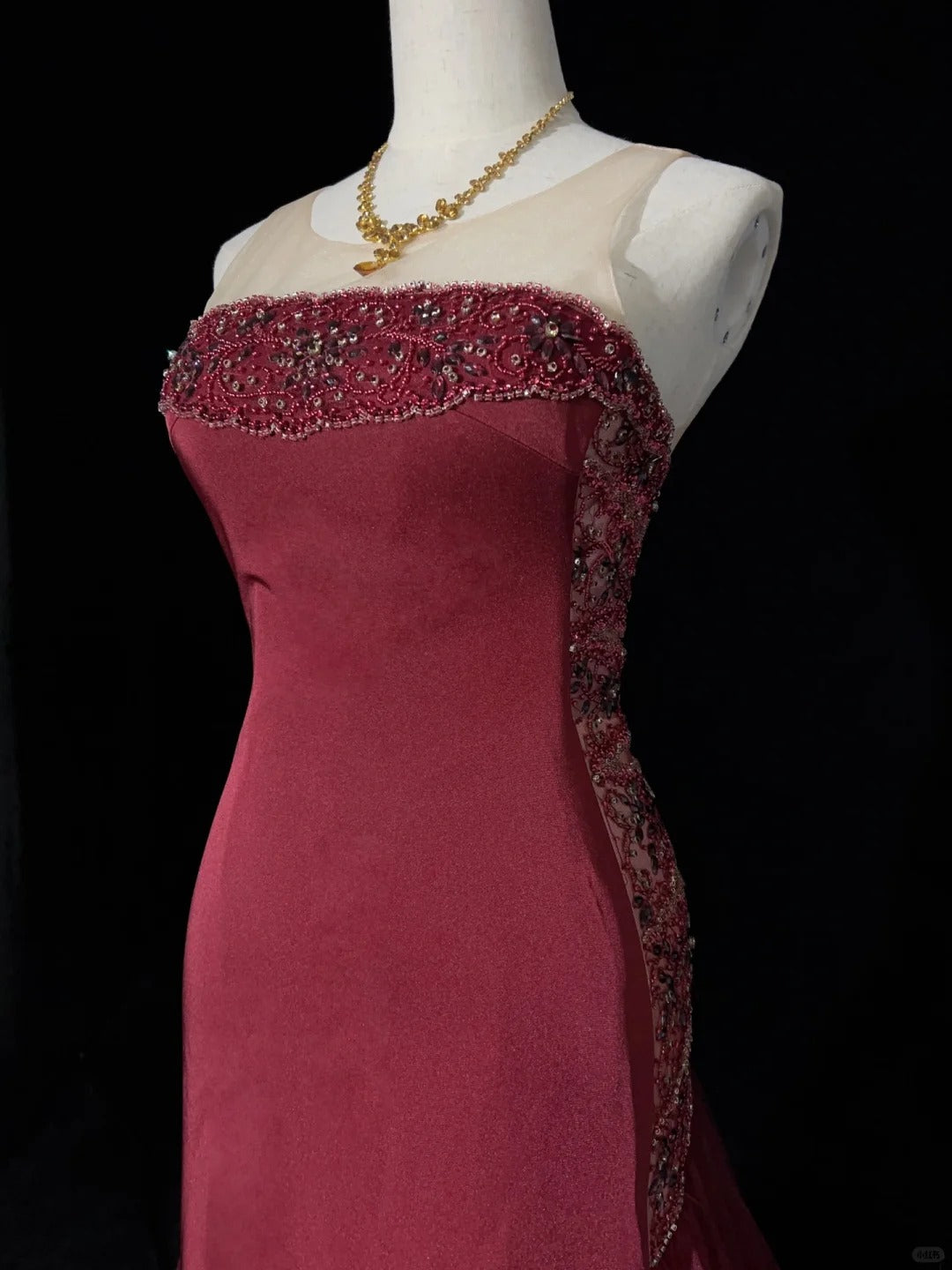 Charming Prom Dress Crew Neck Floor Length Prom Dress Evening Dress Gala Dress Business Dinner Dress  D2444