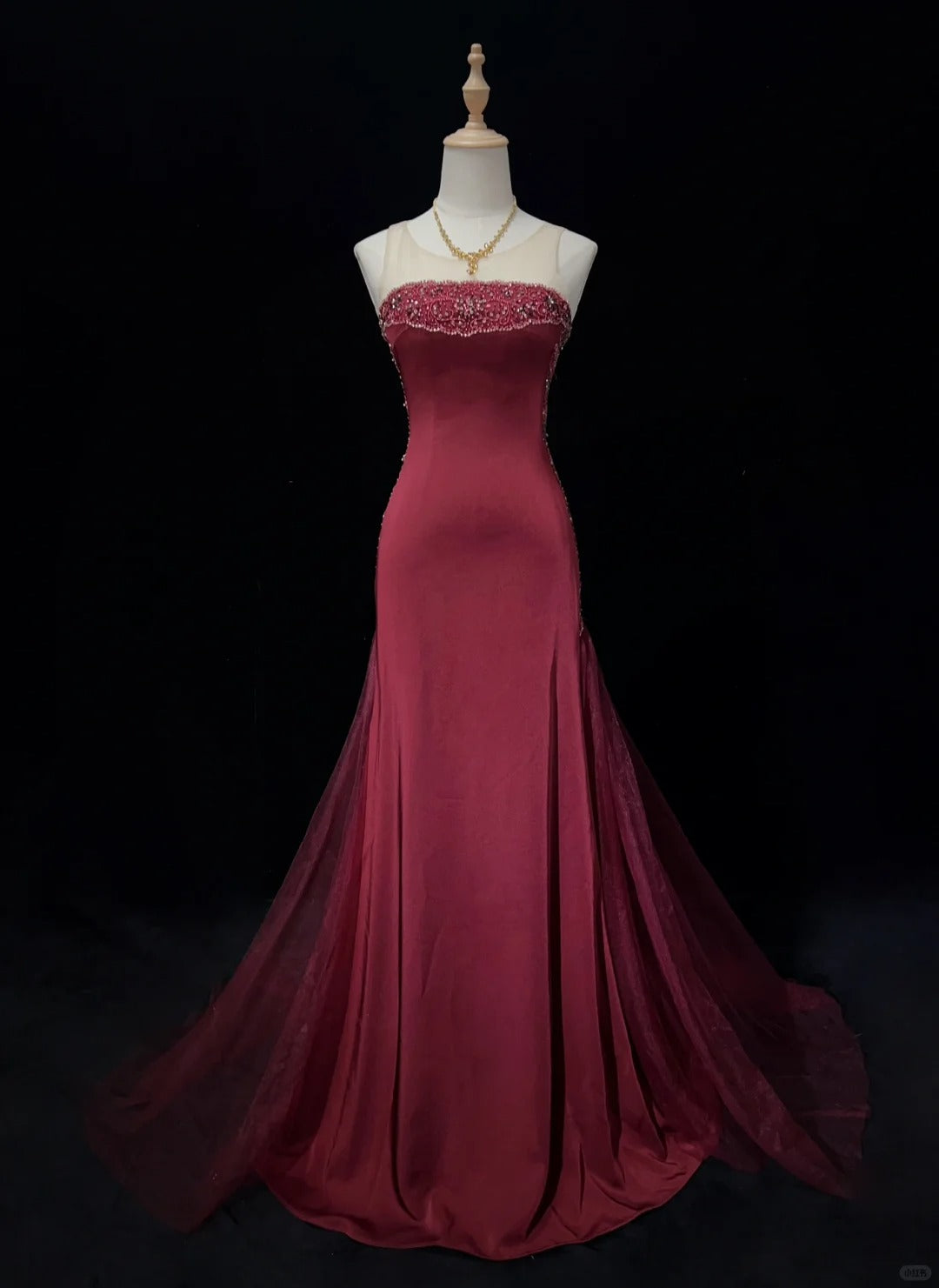 Charming Prom Dress Crew Neck Floor Length Prom Dress Evening Dress Gala Dress Business Dinner Dress  D2444