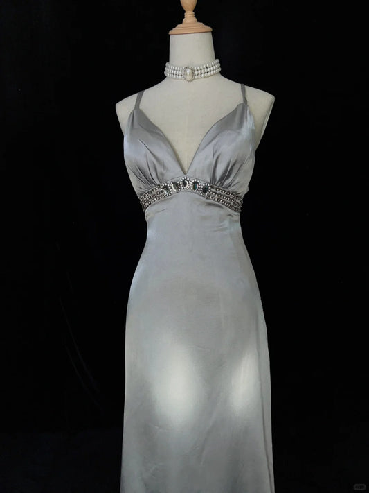 Elegant Prom Dress Spaghetti Straps Prom Gown Gala Dress Evening Dress Business Dinner Dress  D2453