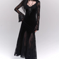 2025 Halloween Costume Women Teenage Girl Dress Long Sleeves Gothic Dress Party Dress    D2457