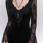 2025 Halloween Costume Women Teenage Girl Dress Long Sleeves Gothic Dress Party Dress    D2457