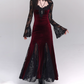 2025 Halloween Costume Women Teenage Girl Dress Long Sleeves Gothic Dress Party Dress    D2457