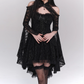 2025 Halloween Costume Black Women Teenage Girl Dress Gothic Dress Party Dress    D2460