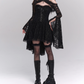 2025 Halloween Costume Black Women Teenage Girl Dress Gothic Dress Party Dress    D2460