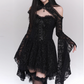 2025 Halloween Costume Black Women Teenage Girl Dress Gothic Dress Party Dress    D2460