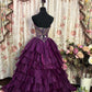 Charming Prom Dress Strapless Pleated Ball Gown Evening Dress Gala Dress Masquerade Ball D2482